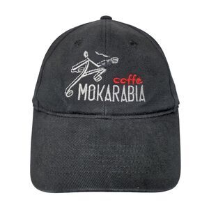 Coffe Mokorabia Slideback Hat Black One Size Adjustable Embroidered Cotton Anvil